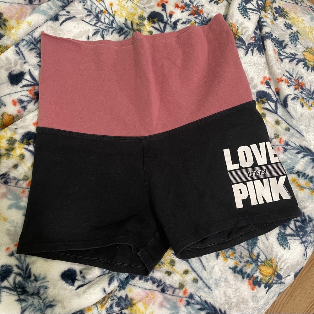 victorias secret pink yoga shorts